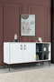 Hanah Home Şile 4612 Consola Blanco y Antracita